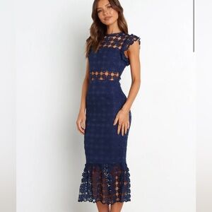 Petal and Pup Lauren Dress in Navy